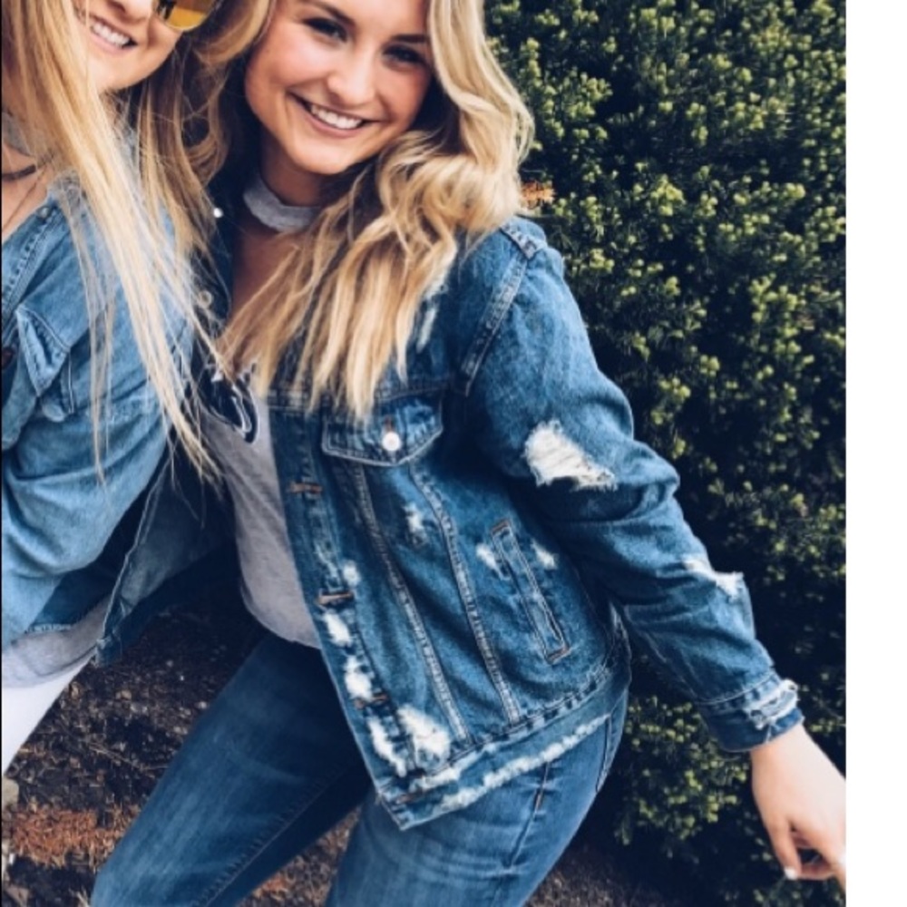 Distressed Jean Jacket